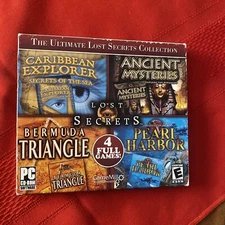 PEARL HARBOR + CARIBBEAN EXPLORER Hidden Object LOST SECRETS 4 PACK PC Game VG