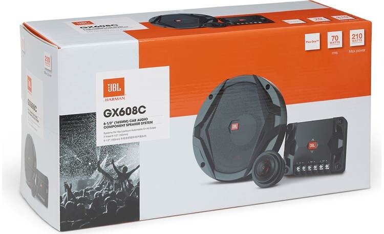 2 Пары кол-во 4 2-полосных компонентных автомобильных аудиодинамиков JBL GX608CAM 65 мощностью 210 Вт