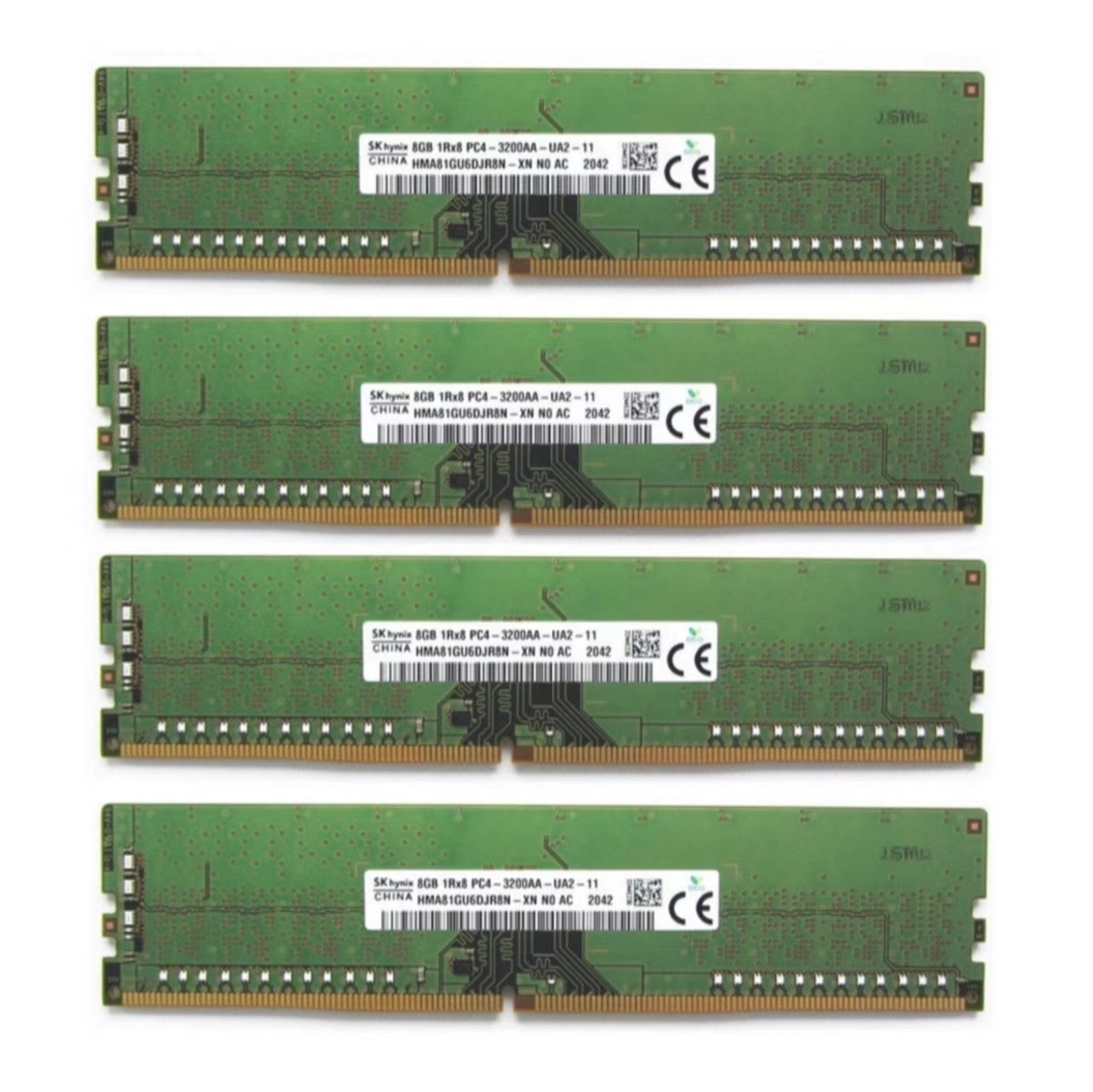 Hynix DDR4 32GB (4X8GB) 3200MHz PC4-25600 UDIMM Desktop Memory Ram 