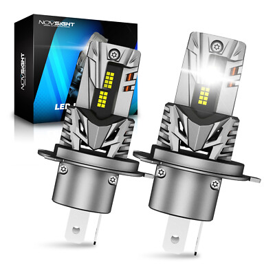 NOVSIGHT H4 LED Headlight Bulb High Low Beam Super Bright 20000Lumens 90W 6500K