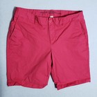 Khakis by GAP City Bermuda Shorts Womens 10 Chino Pink Mid Rise 9 Inch