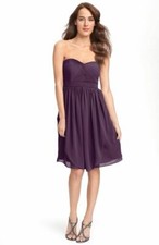 Jenny Yoo Keira Convertible Strapless Chiffon Dress Sz 8