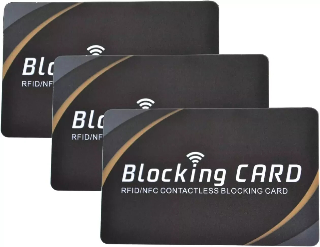 3 RFID Blocking Card|NFC Contactless Cards Protection|Fuss-free Protection for E