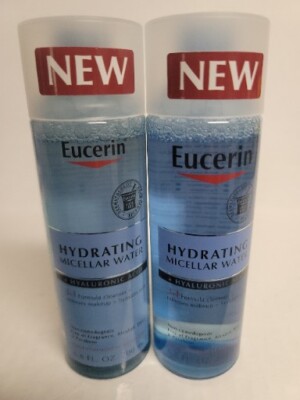 2 NEW Eucerin Hydrating Micellar Water w/Hyaluronic Acid 6.8 fl oz - SHIPS FREE