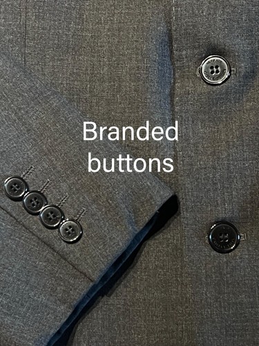 Versace Collection Suit 42R 35/30.5 Charcoal Gray Lightweight Designer Luxury - Picture 6 of 17