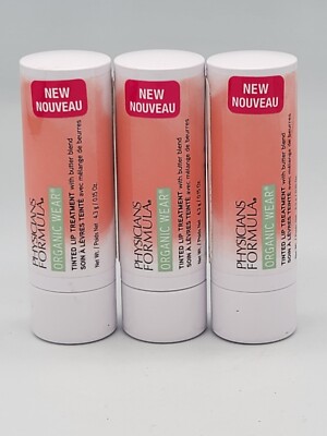 Physicians Formula Organic Wear Nourishing Lipstick - GINGER SNAP.  QTY:3