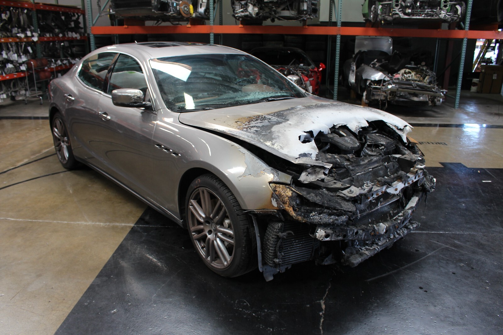 2014 Maserati Ghibli, LH, Left, Rocker Panel, Scuffed, Used, P/N 673001807