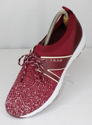 TRAQ by Alegria Qool Shoes Sneaker Womens EU 40 US 9.5-10 Burgundy Smart Walking