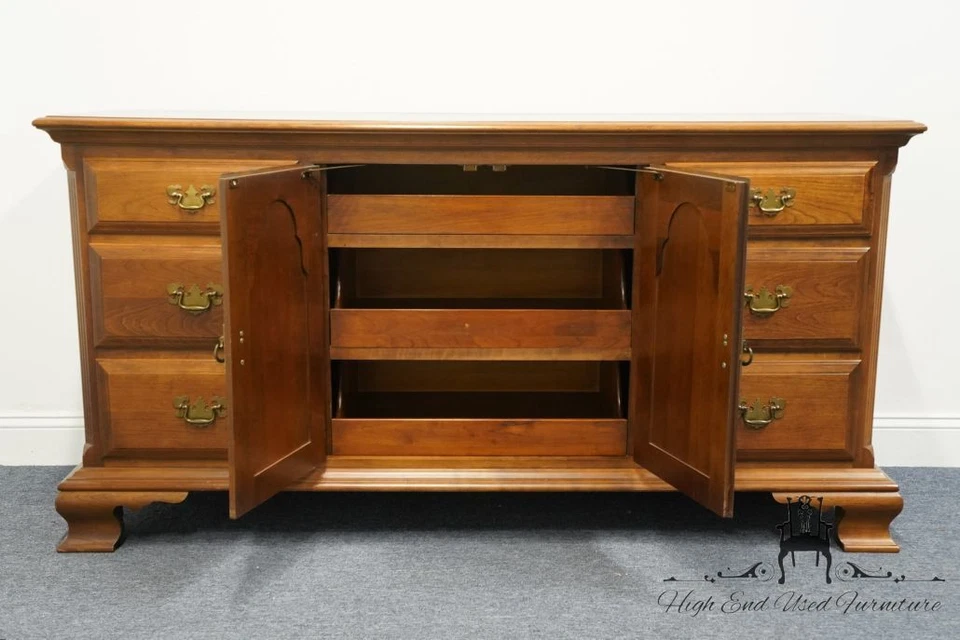 PENNSYLVANIA HOUSE Solid Cherry Traditional Style 66" Triple Door Dresser 11-... - Image 4 of 4