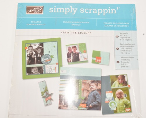 KIT SIMPLY SCRAPPIN " LICENZA CREATIVA " PROGETTATO PER SCRAPBOOKING 12 X 12 - Foto 6 di 14