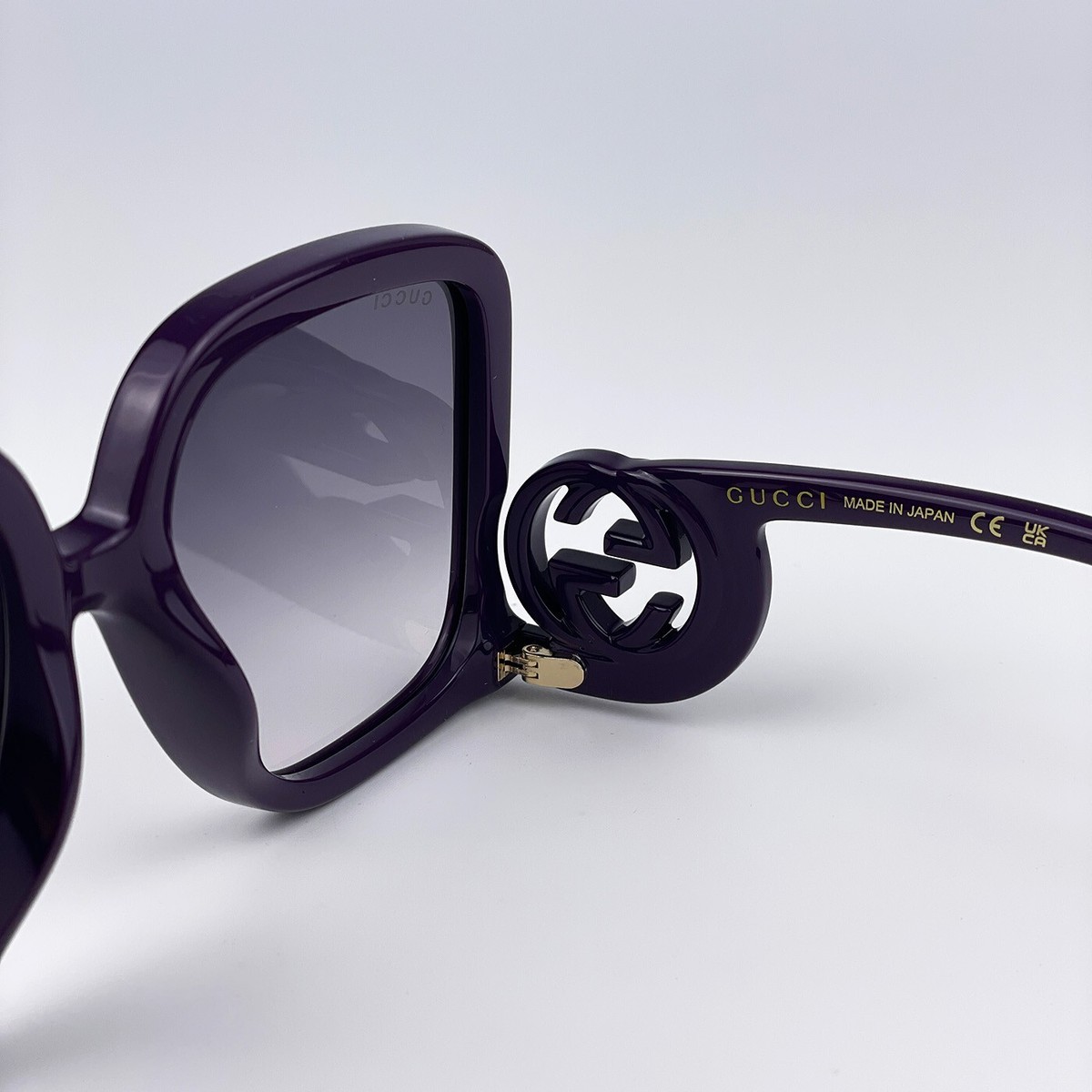 Gucci GG1326S Violet/Grey Shaded (003) Sunglasses for sale online