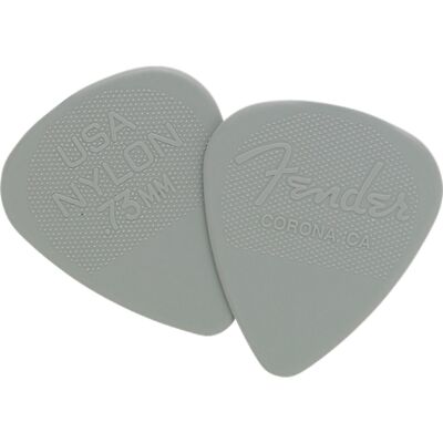Fender 351 Shape Nylon Guitar Picks, 1.0mm, 12-Pack