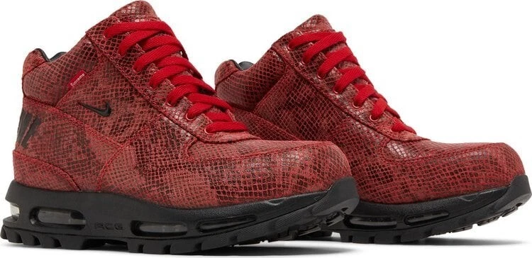 Taille 14 US   Nike Supreme x Air Max Goadome peau de serpent rouge