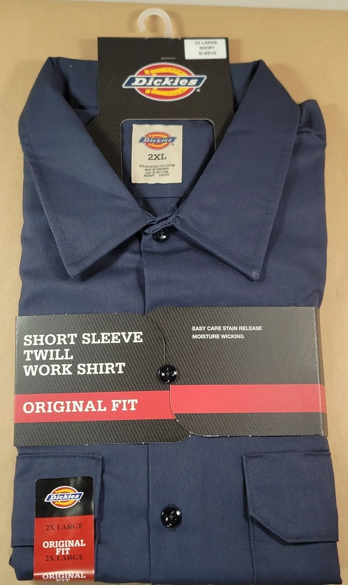 Short sleeve twill work hotsell shirt