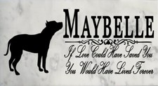 Customized If Love Could Save You Dog Memorial Outdoor Stone Select Your Breed