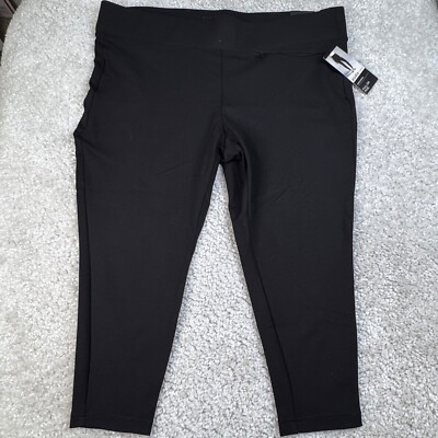 Torrid Slim Fix Pixie Pull On Ponte Pants Black Womens 4X NEW