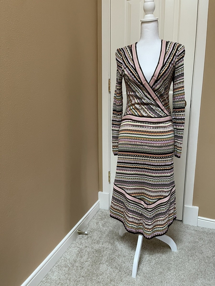 MISSONI 波模様 ニットトップス　サイズ44 Lサイズ相当 MISSONI 波模様 ニットトップスサイズ44 Lサイズ相当