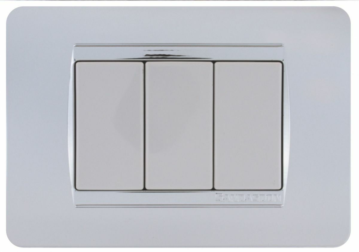 Placca Classic 503 3M Compatibile Bticino Matix