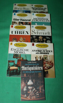 Antiquitäten - Heyne Bücher Serie zu 9 Themen 70 er Jahre Selten !