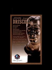 Paddy Driscoll NFL Football Hall Of Fame Bronze Bust Postcard Plaque #/150