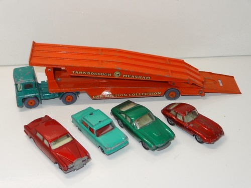 Matchbox King Size K8 GUY WARRIOR MEASHAM TRANSPORTADOR DE COCHES Y 4 COCHES - (391) - Imagen 5 de 7