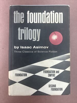 Vintage The Foundation Trilogy by Isaac Asimov 1951 Doubleday Book Club Edition