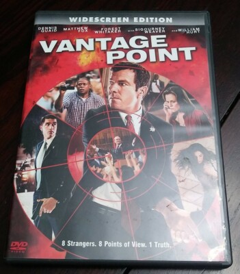 Vantage Point (DVD, 2008) Dennis Quaid, Forest Whitaker Used Fast Shipping Movie