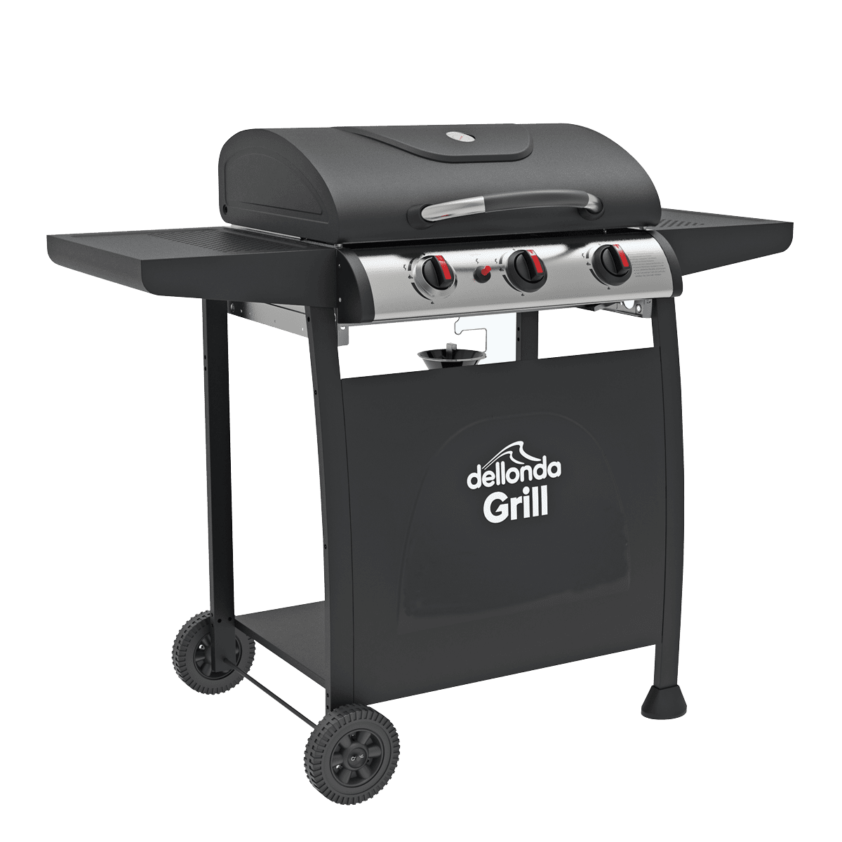 Sealey DG14 Dellonda 3 Burner Gas BBQ Grill with Piezo Ignition & Thermo
