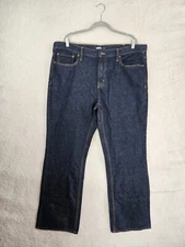 Old Navy Men Jeans 42x32 Blue 100% Cotton Low Bootcut Regular Fit Denim Trousers