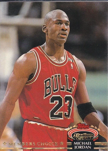 MICHAEL JORDAN Chicago Bulls Basketball TOPPS STADIUM CLUB Member's Choice Card