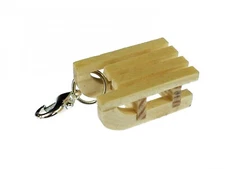 Sled Charm Pendant Miniblings Winter Mini Sled Wood