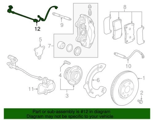Conjunto indicador de desgaste de disco Chevrolet Corvette genuino GM 2015-2019 84649599 Foto 2 de 2