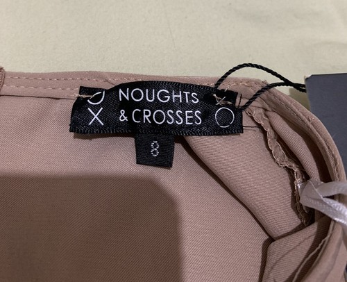 Noughts & Crosses Women’s BNWT Maxi Overlay Silver Sand Size 8 - Picture 5 of 9