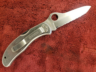 Spyderco SEKI CITY Japan C03 S G2 G-2 Hunter stainless handles
