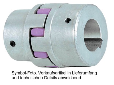 KTR Rotex 100 GG Kupplung komplett, Bohrung mit Nut wählbar, 98 SH-A Zahnkranz