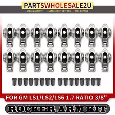 17-4PH Stainless Steel Roller Rocker Arm Set for GM LS1/LS2/LS6 1.7 Ratio3/8"