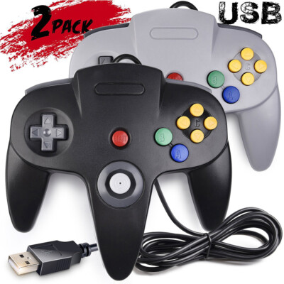 1 / 2x N64 USB Controller Gamepad für Nintendo 64 N64 PC Windows Raspberry Pi