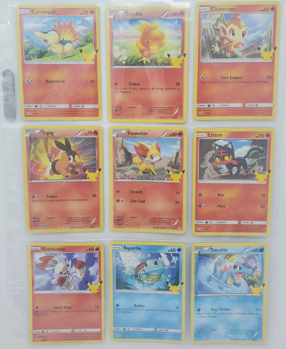 Pokemon 25th Anniversary McDonalds Promo Complete Master Set Holo+Non 50 cards