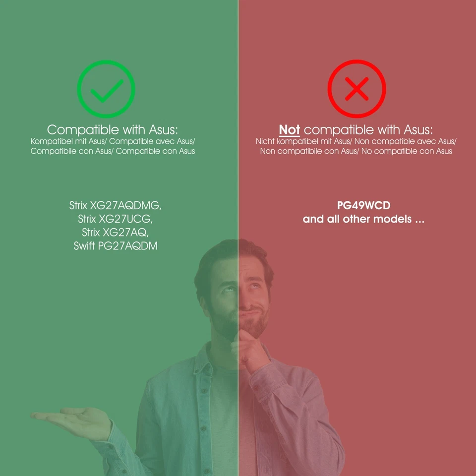 ASUS ROG Monitor (Strix XG27AQDMG, Strix XG27UCG, Strix XG27AQ ...) VESA Adapter - Image 2 of 4