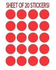 Polka dot stickers Pick size and color Permanent outdoor glossy vinyl decals.
