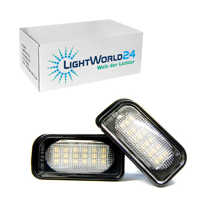 2x LED Kennzeichenbeleuchtung Für Mercedes Benz W203 R230 W209 C209 A209 SL CLK