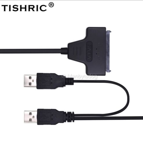 SATA 7+15 Pin 22Pin to USB 2.0 Cable Adapter For 2.5" Laptop Hard Drive Disk HDD - Picture 3 of 12