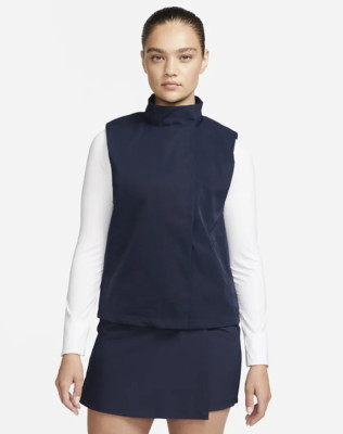 NIKE REPEL WASSERDICHTE DAMENWESTE - ALLE GRÖSSEN - MARINEBLAU - DO6814 451 - NEU.