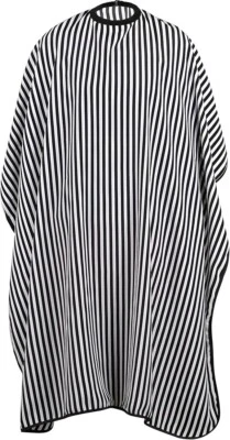 TRIXES Full Length Hairdressers Gown NEW Black White Adjustable Size Barber Cape