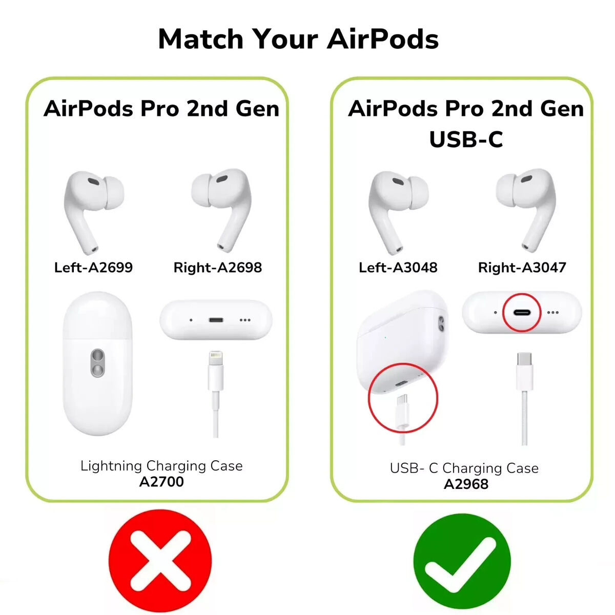 Original Apple Airpods Pro 2nd Gen USB-C Wireless Magsafe Original Apple Airpods Pro 2nd Gen USB-C Wireless Magsafe