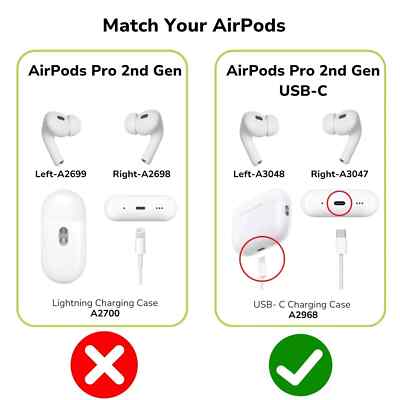 Original Apple Airpods Pro 2nd Gen USB-C Wireless Magsafe Original Apple Airpods Pro 2nd Gen USB-C Wireless Magsafe