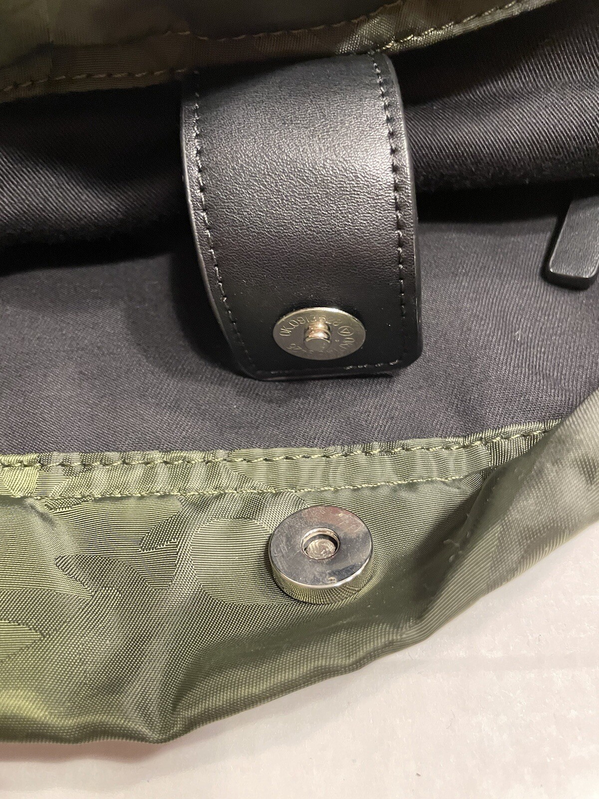 French Connection Rocky Drawstring Backpack Green… - image 12