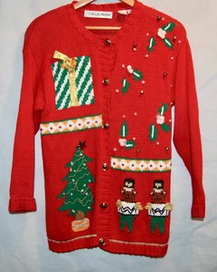 santa cardigan