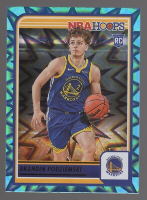 2023-24 Panini NBA Hoops BRANDIN PODZIEMSKI Teal Explosion RC #264 WARRIORS