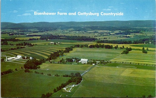 Postcard PA Gettysburg; Eisenhower Farm & Gettysburg Countryside Pennsylvania M1
